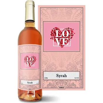 Víno Sablio Růžové víno I Love you 3: 0,75 l