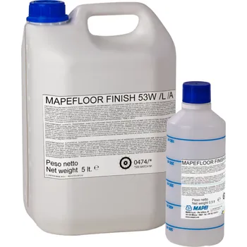 Průmyslové lepidlo MAPEI Dvousložkový lesklý alifatický transparentní polyuretanový dokončující nátěr ve vodní disperzi MAPEFLOOR FINISH 53W/L 2x (A+B) MAP-2469011