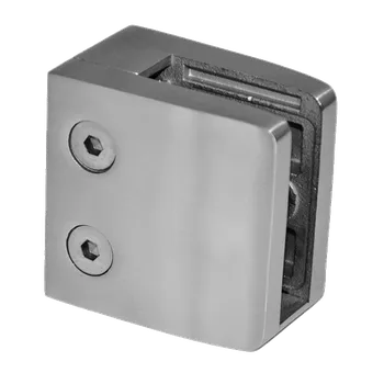 Svorka na jekl 40 x 40 mm, sklo 8–12,76 mm, AISI 304