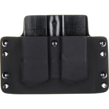 Příslušenství pro sportovní střelbu RH Holsters OWB - Glock 21 - vnější kydexové pouzdro na 2 zásobníky - plný sweatguard - černá/černá Umístění pouzdra: Levý bok (pravák)