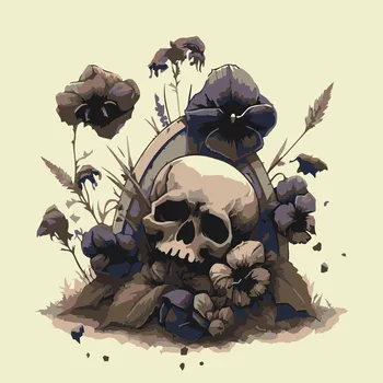 Malování podle čísel - Hrob smrti Velikost: 30x30cm, Rámování: Pouze srolované plátno