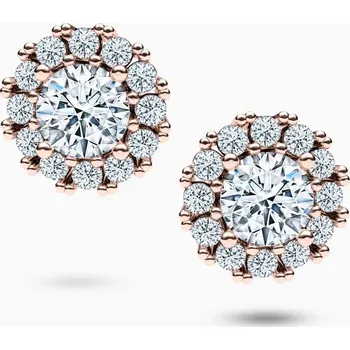 Náušnice Korbička Šperky Náušnice 009 - Zirkon -bílé zlato/žluté zlato/červené zlato