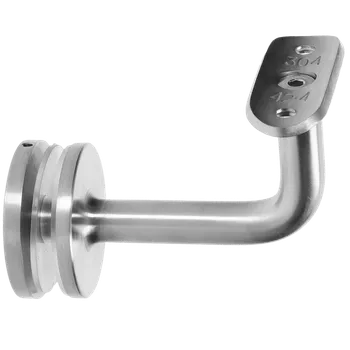 Zábradlí Držák madla ø 42,4 mm, sklo 6 - 21,52 mm, broušená AISI 304