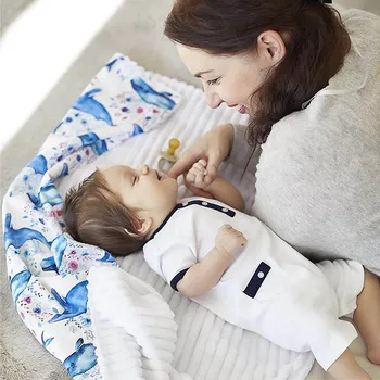 Dětská deka Lily is sailing Deka Velryba light Velikost: 0-3 let: 70 x 90 cm