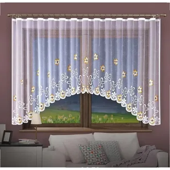 Záclona DekorTextil Hotová záclona Chloris - béžová ROZMĚR: (š x v): 280 x 130 cm