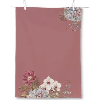 Utěrka IHR BELLES FLEURS OLD ROSE utěrka 50x70 cm