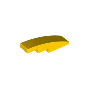 Stavebnice LEGO 61678 Yellow Slope, Curved 4 x 1 (Žlutý svah, zakřivený 4 x 1)