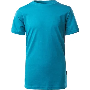 Chlapecké tričko Dětské Tričko s krátkým rukávem HI-TEC PLAIN JUNIOR BOY 42848-BLUE MELA 158