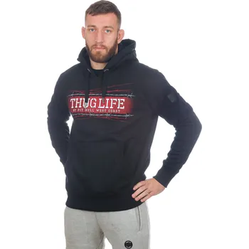 Pánské oblečení PitBull West Coast - pánská KP mikina THUG LIFE černá L