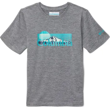 Pánské tričko Dětské Tričko s krátkým rukávem COLUMBIA MOUNT ECHO SS GRAPHIC 1989651040 – Šedá L