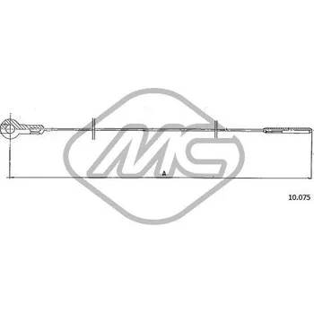 Lanko parkovací brzdy Lanko plynu, , 211721555C, Metalcaucho, 83803