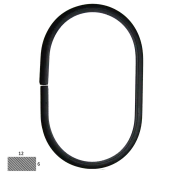 Ovál 12 x 6 mm, 120 x 200 mm