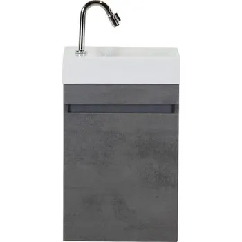 Koupelnový nábytek Koupelnový nábytkový set Maxim 40 cm s keramickým umyvadlem beton antracitově šedá
