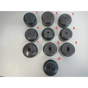 vypínač SEZ Starý bakelitový kryt vypínače spínače na omítku otočný spínací Varianta: 2