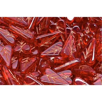 Korálek Lístek ve tvaru srdce č.3531 (16x11mm)