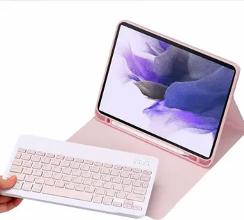 Pouzdro na tablet Strado Color + klávesnice pro Samsung Galaxy Tab A8 růžové