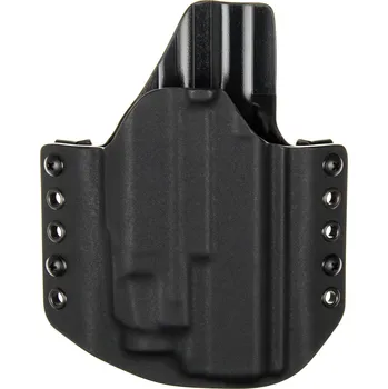 Příslušenství pro sportovní střelbu RH Holsters OWB - Glock 17 Gen5 + Streamlight TLR-7A - vnější kydexové pouzdro - poloviční sweatguard - černá/černá Pouzdro je pro: Pravák