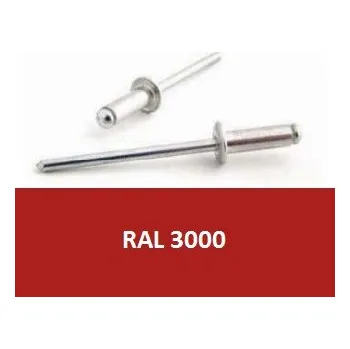 Nýt Bralo Trhací nýt AL/ST 3,2x6 RAL 3000 Ohnivě červená - Bralo 50ks