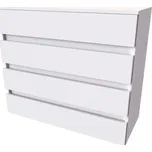 Nábytek Mikulík Komoda TARA L - bílý lesk, antracit, aj.