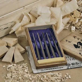 Dláto Sada japonských ručně-vyráběných řezbářských dlát SEIGEN SAKU NORI - 5 kusů