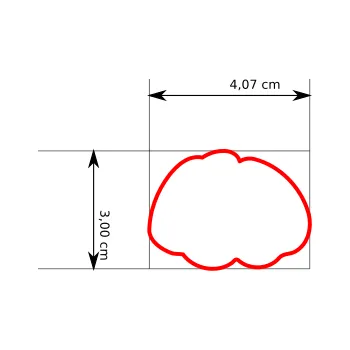Vykrajovátko Naše Vykrajovátko Dýně Velikost: 3 cm Vykrajovátko