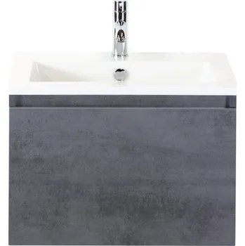 Koupelnový nábytek Koupelnový nábytkový set Sanox Frozen barva čela beton antracitově šedá ŠxVxH 61 x 42 x 46 cm s keramickým umyvadlem