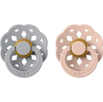 dudlíky BIBS Boheme dudlíky z přírodního kaučku 2ks / Cloud + Blush Velikost dudlíků: 2: od 6 měsíců