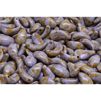 Korálek Korálky Zahnuté lístky č.1711 (7x13mm)