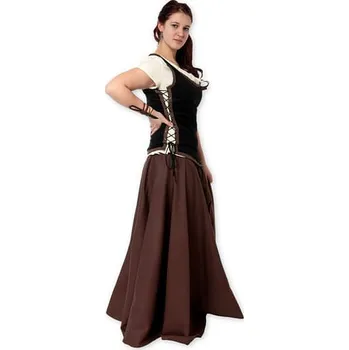 Karnevalový kostým imago Dámský živůtek - černý, velikost L