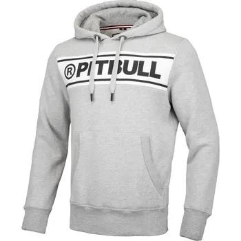 Pánská mikina PitBull West Coast - Pánská KP mikina POTOMAC šedý melír 2XL