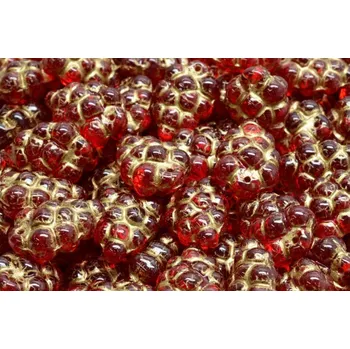 Korálek Hroznové víno č.3082 (16X11mm)