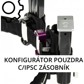 Příslušenství pro sportovní střelbu RH Holsters C/IPSC na 1 zásobník - sportovní kydexové pouzdro na zakázku Umístění pouzdra: Pravý bok (levák)