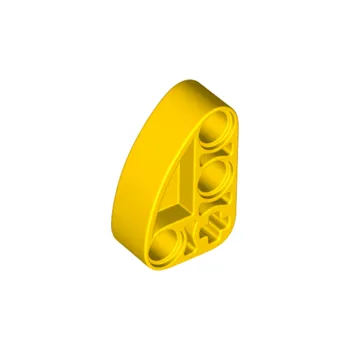 Hračka 71708 Yellow Technic, Liftarm, Modified L-Shape Quarter Ellipse Thick 2 x 3 (Žluté zvedací rameno Technic, modifikovaný tvar L, čtvrtkruhová elipsa, tloušťka 2 x 3 mm)
