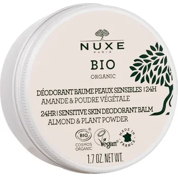 Recenze NUXE BIO Organic Sensitive Deodorant Balm Almond&Plant Powder 24 h Tester 50 g