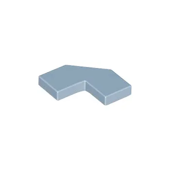 Stavebnice 27263 Sand Blue Tile, Modified Facet 2 x 2 (Pískově modrá dlaždice modifikovaná faseta 2 x 2)