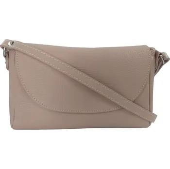 Vera Pelle dámská kabelka kožená crossbody pudrová 1663 D68 pudrová