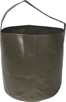 Kempingové nádobí MFH Skládací kbelík s rukojetí 10 l zelený