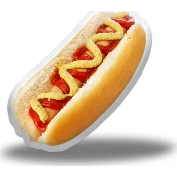 Polštář Sablio 3D polštář ve tvaru Hot dog