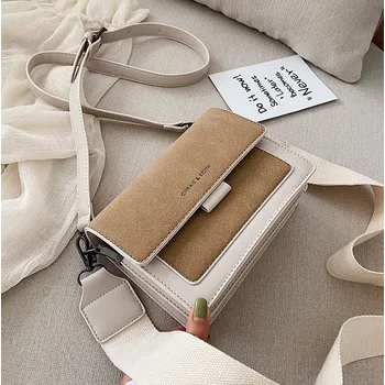 Luxusní designová dámská "crossbody"kabelka Barva: Khaki