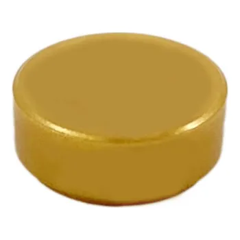 Hračka 98138 Pearl Gold Tile, Round 1 x 1 (Perleťově zlatá dlaždice, kulatá 1 x 1)