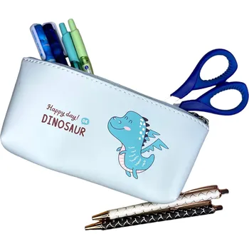 Penál Pouzdro s dinosaurem - tyrkysová