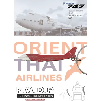 Přívěsek Fantasy Wings - přívěsek B747 Thai Orient HS-HTC