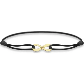 Náramek Bergl Diamonds Zlatý náramek Nekonečno Barva: Černá