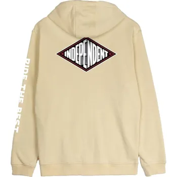 Pánská mikina INDEPENDENT mikina - Depth Summit Zip Hood Sand (SAND)