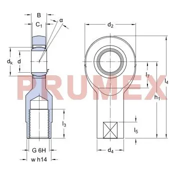 SKF SI 30 C kloubová hlavice