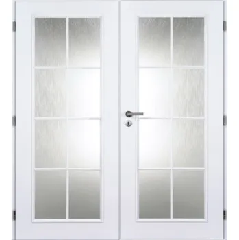 Interiérové dveře DOORNITE dveře vnitřní BÍLÉ PÓR 125 cm Elida dvoukřídlé