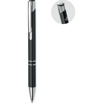 Kuličkové hliníkové pero - DONA, černá