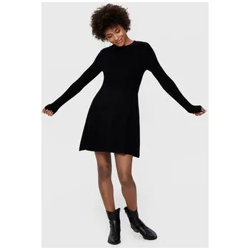 Dámské šaty ONLY Úpletové šaty Alma 15185761 Černá Regular Fit XL