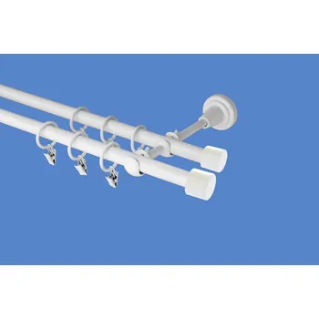 Garnýž Garnýž kovová 380 cm dvouřadá - dvojitá 16 Válec double bílá