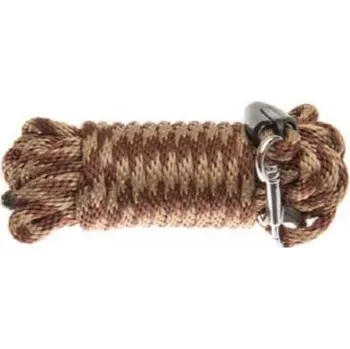 Vodítko pro psa Zubíček - výroba loveckých potřeb Barvářská šňůra popruhová - kulatá - Délka šňůry 8m, Barva hnědá